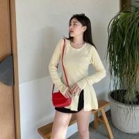 ราคา SpinnyHouse เสื้อตัวยาว ผ้าไหมพรม แขนยาว ด้านหน้าแต่งแหวกข้างให้ ใส่แล้วพรางหุ่นม้าก ใส่เที่ยวคือน่าร้าก รุ่น กาหลง (21069407121)