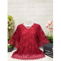 ราคา เสื้อลูกไม้คนอวบ เสื้อลูกไม้ไซส์ใหญ่ รอบอก46 48 50ยืด52นิ้ว หน้าผ้า50นิ้ว ฟรีไซส์ เสื้อลูกไม้คนอ้วนใส่ทำบุญ เสื้อลูกไม้คนแก่ใส่ทำบุญ ใส่งานบวช งานแต่ง งานมงคล เสื้อลูกไม้สวยๆ2024 เสื้อผ้าคนแก่ผู้หญิง 