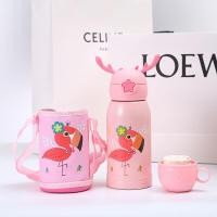 ราคา ฟรี กระเป๋าสะพาย ฝาคู่แบบหลอดดูด เทถ้วย ครบชุด กระติกน้ำเด็ก กวางน้อย เก็บอุณหภูมิ 500ml (18918922236)