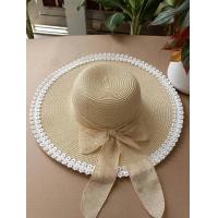 ราคา หมวกสานปีกกว้างคาดโบว์ ขอบประดับดอกไม้ รุ่นC076 สินค้าพร้อมส่งจากไทย (20879844969)