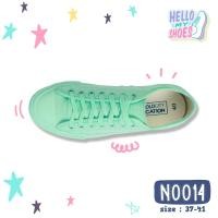 ราคา รองเท้าผ้าใบสีพาสเทล แบบผูกเชือก ไม่มีกล่อง สินค้าOUTLET รุ่น NO014 (21279136009)