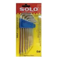 ราคา JG SHOP ถูกที่สุด กุญแจหกเหลี่ยม 8ตัว ชุด SOLO รุ่น NO 905 แบบยาว ประแจแอล หกเหลี่ยม (15045735469)