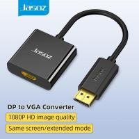 ราคา Jasoz DP to VGA Converter Cable Adapter 1080P DisplayPort to VGA Adaptor DP Male to VGA Female Converter For Laptop TV Projector (21486643858)