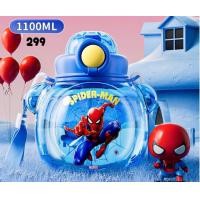 ราคา กระติกน้ำ ขวดน้ําดื่ม ลายสไปเดอร์แมน 1100 ml Disney Lotso สำหรับเด็กนักเรียน (18325563183)