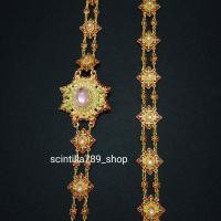 ราคา สังวาลย์ลายไทยประยุกต์ สังวาลย์พลอยเทียม สังวาลย์ชุดไทย สังวาลย์สวยๆ สังวาลย์ใส่ได้ทั้งเด็กและผู้ใหญ่ของพร้อมส่ง (17830946366)