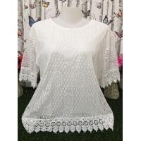 ราคา เสื้อลูกไม้ เสื้อลูกไม้ผญ เสื้อลูกไม้แขนสาวอวบ เสื้อลายลูกไม้ เสื้อลูกไม้ไปวัด เสื้อออกงานต่างๆ เสื้อวัยกลางคน รุ่น708 706 (15700540868)