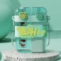 ราคา ถ้วยน้ำของเด็กนักเรียนเด็กถ้วยคู่พร้อมหลอดแก้วน้ำแบบพกพากลางแจ้งรูปการ์ตูนแก้วน้ำจุได้เยอะ (21675469522)