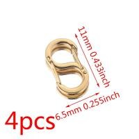 ราคา 4ชิ้นสร้อยคอคอนเนคเตอร์ตะขอมีตัวอักษร S แบบมีตัวอักษร S แบบตะขอก้ามปูชุบสำหรับอุปกรณ์ทำเครื่องประดับ DIY (19953628258)