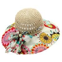 ราคา YOCKY โบว์น๊อต หมวกสานดวงอาทิตย์ฟาง ลายดอกไม้ดอกไม้ ปีกกว้างกว้าง หมวกชาวประมงดอกไม้ แบบพกพาได้ หมวกสำหรับขี่ หมวกกันแดดทรงถังสำหรับฤดูร้อน กิจกรรมกลางแจ้งกลางแจ้ง (21519991521)