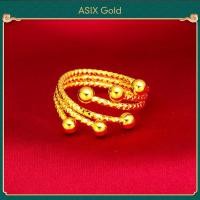 ราคา ASIX GOLD แหวนทองแท้ แหวนทอง ทอง 24K 999 ไม่ดำ ไม่ลอก สไตล์คลาสสิก รวย อินเทรนด์ ขนาดใหญ่ (13496213093)