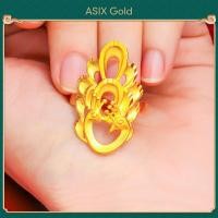 ราคา ASIX GOLD แหวนทองแท้ แหวนทอง ทอง 24K 999 ไม่ดำ ไม่ลอก สไตล์คลาสสิก รวย อินเทรนด์ ขนาดใหญ่ (14130443014)