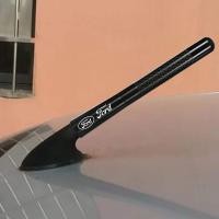 ราคา 12ซม คาร์บอนไฟเบอร์รถวิทยุเสาอากาศสำหรับ Ford Fiesta Fusion Mondeo Mustang Ranger Transit Shel อุปกรณ์เสริมรถจัดแต่งทรงผม (16530196572)