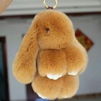 ราคา จี้กระต่ายขนกระต่ายแท้ตุ๊กตามือแท้ของเล่นกระต่ายขนฟูของแท้ของขวัญวันเกิดพวงกุญแจรถยนต์กระต่ายแกล้งตาย (14606884195)