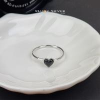 ราคา แหวนเงินแท้ 925 หัวรูปหัวใจ ติดเทอควอยซ์แท้ นิล มุก ลาพิส มูนสโตน หินแท้ทุกชนิด แหวนผู้หญิง แฟชั่น เรียบๆ มินิมอล แหวนเงินแท้100 Major silver (4741542485)