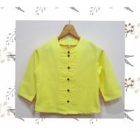 ราคา เสื้อพื้นเมืองผู้หญิง เสื้อพื้นเมือง เสื้อผู้หญิงผ้าฝ้ายแฟชั่น เสื้อพื้นเมืองราคาถูก เสื้อคอกลมพื้นเมือง ผ้าฝ้าย สีเหลือง (15116032737)