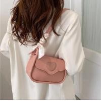 ราคา กระเป๋าแฟชั่น มาใหม่สะพายไหล่ สะพายข้างรูปหัวใขสวยๆมาพร้อมผ้าผูกโบว์ สายปรับได้ (21335744985)