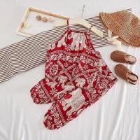 ราคา ชุดช้างสายเดี่ยว พิมพ์ลายช้างไทย งานผ้านิ่มใส่สบาย 2 สี แดง ดำ (21687347588)