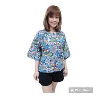 ราคา เสื้อเบลาส์ เสื้อผ้าป่านเนปาล คอกลม ขนาดรอบอก 38 43 นิ้วฟรีไซส์ (21447166071)