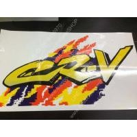 ราคา สติ๊กเกอร์แบบดั้งเดิม ติดฝาครอบล้ออะไหล่ HONDA CRV ติดรถ แต่งรถ ฮอนด้า sticker CR V ม่วง เหลือง (6273686460)