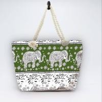ราคา กระเป๋าลายช้างไหม่ล่าสุด 2024 ลายช้างไทยดั้งเดิม 8 สีล่าสุด กระเป๋าชายหาด เที่ยวทะเล เที่ยวชมธรรมชาติใส่ของได้เยอะ แบรนด์ขวัญเวียง งานฝีมือคนไทย (21687453793)