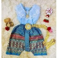 ราคา ชุดไทยประยุกต์ชุดไทยเด็กผู้หญิงชุดโจงกระเบนเด็กเล็ก (21498443994)