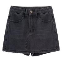 ราคา mimi didi กางเกงกระโปรงยีนส์แฟชั่น กระโปรงเดนิมเอวสูง ผ้าไม่ยืดสาวอวบเพิ่มไซส์ J7008 (21231605955)