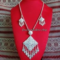 ราคา เครื่องประดับชุดไทย ชุดสร้อยคอต่างหู สินค้ามีพร้อมส่ง (13770360972)