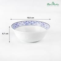 ราคา ชาม 19 0 ซม ลวดลาย ROYAL COTTON ROSE ลายบัวไทย แบรนด์รอยัล ปอร์ซเลน เซรามิค ROYAL PORCELAIN (20443692763)