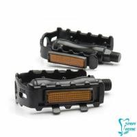 ราคา บันไดจักรยานอลูมิเนียม อุปกรณ์จักรยาน มี 2 สี สีเงิน และ สีดำ Bicycle pedals (12339174161)