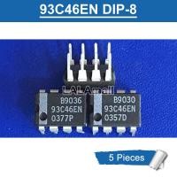 ราคา จุ่ม93C46EN ดั้งเดิม5ชิ้น 8 93C46 EN DIP 8 IC ชิปความจำใหม่ (20383132766)
