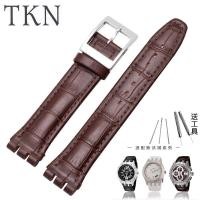 ราคา สายรัดข้อมือหนังแท้ n23g สายนาฬิกาลายนูน Swatch หนังแท้เหมาะสำหรับนาฬิกา Swatch ชายหญิง19มม สายนาฬิกาอินเตอร์เฟซ (15312414266)