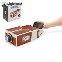 ราคา DIY 3D Projector Cardboard Mini Smartphone Projector Light Novelty Adjustable Mobile Phone Projector Portable Cinema (21145318447)