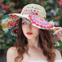 ราคา Chic Womens Sun Hat With Wide Brim Elegant Floppy Straw Hat For Women Stylish Straw Beach Hat For Ladies Fashionable Wide Brim Sun Hat Ladies Braided Sun Protection Cap (19959479613)