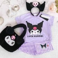 ราคา 2ชิ้นเสื้อยืด Sanrio Kuromi Melody Cinnamoroll ลายสก๊อตเจ้าหญิงหวานสั้นนักเรียนชุดปาร์ตี้คอสเพลย์ชุดฤดูร้อนแขนสั้นเด็ก (21481781787)