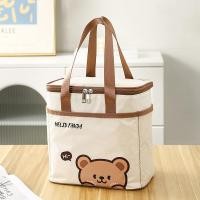 ราคา JJT จัดส่งฟรี กล่องข้าวกลางวันกล่องอาหารกลางวันกล่องข้าวกลางวันกระเป๋าฉนวนความร้อนใส่กล่องข้าวถุงพร้อมที่จับซึ่งสามารถรักษาความอบอุ่น เย็นวัสดุฟอยล์อลูมิเนียมกระเป๋าฉนวนความร้อนกันน้ำกล่องข้าวกลางวันก