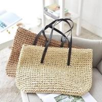 ราคา กระเป๋าสาน Tote ใบใหญ่มาก สายสะพายหนัง กระเป๋าสานน่ารัก กระเป๋าสานใบใหญ่ กระเป๋าไปเที่ยว กระเป๋าไปทะเล กระเป๋าแฟชั่น (1376946804)