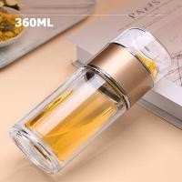 ราคา 420ml 360ml กระบอกน้ำชา กระบอกชงชา กระจกสองชั้น ขวดชาพร้อมตัวกรอง แก้วกรองชาร้อน กระบอกชงชา แก้วชงชา กระบอกชงชาพกพา แก้วแยกกากชา ถ้วยกรองชา (21508758656)