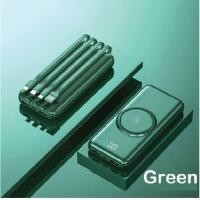 ราคา SALE แบตสำรอง Power Bank 30000 mAh มีสายในตัว4ห้ว Type C Micro USB i Phone พักง่าย สะดวกสุด (21370369896)