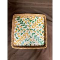 ราคา ถาดหวาย ทรงสี่เหลี่ยม ฝังมุก ลายเปลือกหอย ใส่ขนมปัง เสริฟอาหาร รองชุดชา กาแฟ (21651980419)