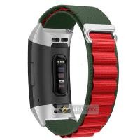 ราคา สายรัดข้อมืออัลไพน์สำหรับ Fitbit Charge 5 4 3สายสายรัดระบายอากาศไนลอนทนทานสำหรับสายรัดข้อมือ Fitbit Charge 5 (18633124495)