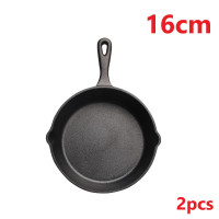 ราคา Pre Seasoned Cast Iron Skillet Set กระทะเหล็กหล่อ มีด้ามจับ กระทะเหล็กหล่อก้นลึก 16 20 26cm (21628939543)