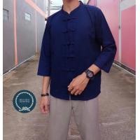 ราคา เสื้อหม้อห้อมแขนยาว คอจีน (15515490658)