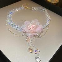 ราคา ต่างหูมุกแฟชั่นผู้หญิงพร้อมตาข่ายสีชมพู (20010085416)