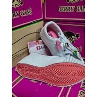 ราคา ผ้าใบเพชร พื้นชมพู รองเท้าพละเด็ก Gerry Gang ไซส์31 43 รองเท้านักเรียนสีขาว พร้อมใบเสร็จ พร้อมส่ง (21382023059)