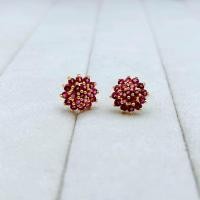 ราคา ต่างหูพลอย 003 ต่างหูเพชร ต่างหูทองชุบ ต่างหูพลอย ต่างหูทับทิม พร้อมส่ง 11 สี (21589546380)