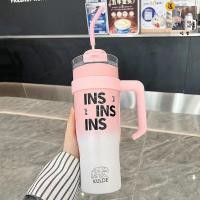 ราคา จัดส่งจากกทม INS INS รุ่นใหม่2023 ของแท้ แก้วเก็บอุณหภูมิร้อน เย็น INS ขนาด1200 ML แก้วน้ำเก็บความเย็น (20376754858)