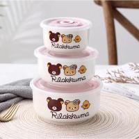 ราคา KIME พร้อมส่ง ชุดชามเซรามิค เซรามิค ชามเซรามิค พร้อมฝาปิด 3ใบ ชุด เข้าไมโครเวฟได้ ชาม ถ้วย (20541671998)