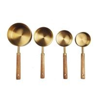 ราคา Measuring Spoon Wooden Handle Food Spoon Measuring Cup Stainless Steel Measuring Spoon Stainless Steel Measuring Cup (19611992238)