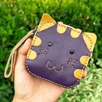 ราคา กระเป๋าสตางค์รูปแมวน่ารัก กระเป๋าตังค์หนังวัวแท้ใบสั้น สำหรับใส่เหรียญเก็บเงิน แบงค์ บัตร ใช้ได้ทั้งผู้หญิงผู้ชาย ตัดเย็บอย่างดี (21767367212)