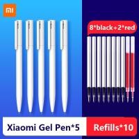 ราคา Xiaomi Pen ปากกาเขียนเรียบแสง Mijia กดเติมเปลี่ยนแกนสีฟ้าสีแดงสีดำ0 5mm ปากกาลูกลื่นธุรกิจ (21334658549)